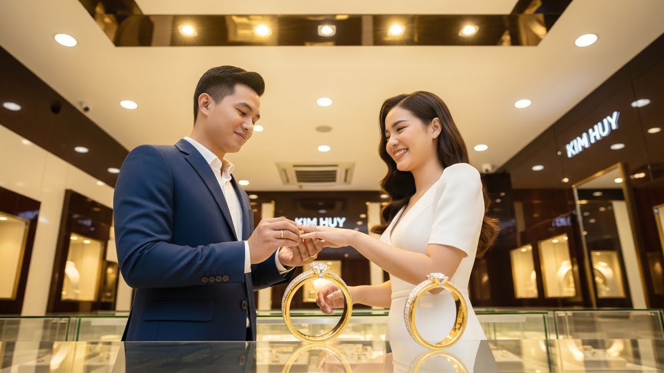 nhẫn vàng cưới 24k